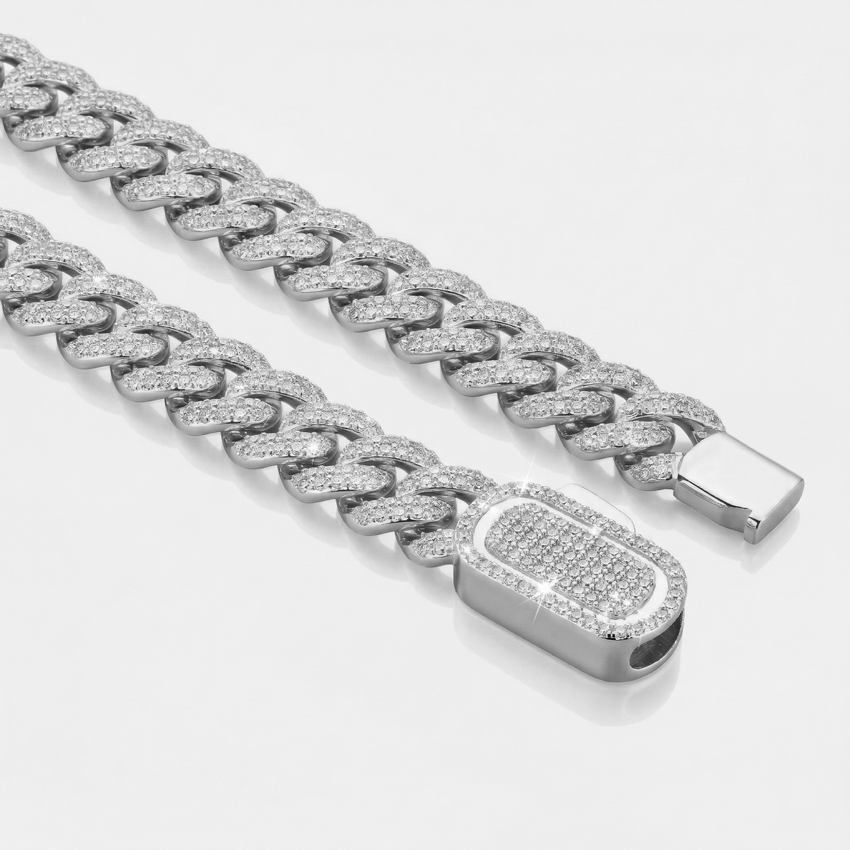 Iced Cuban Bracelet (Silver) 10mm