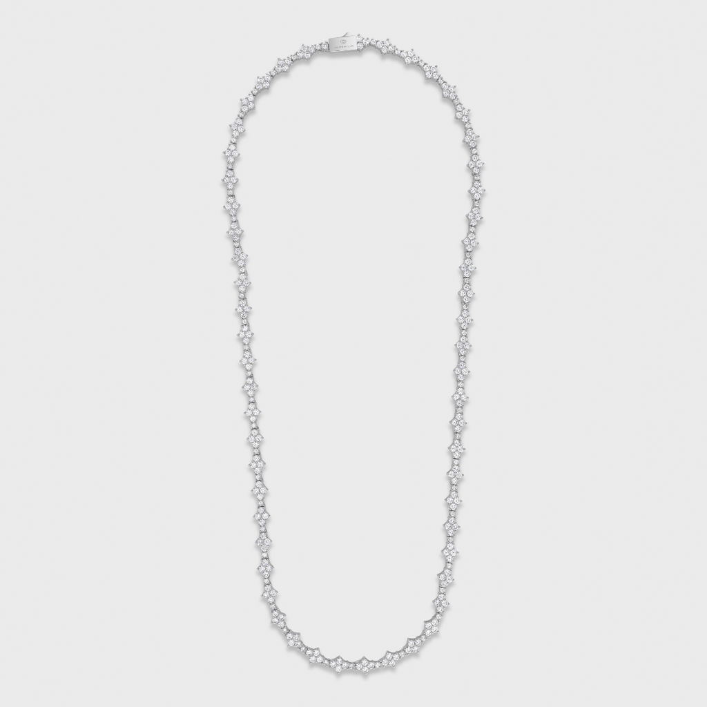 Women's Honeycomb Tennis Chain (Silver) - 6.5mm
