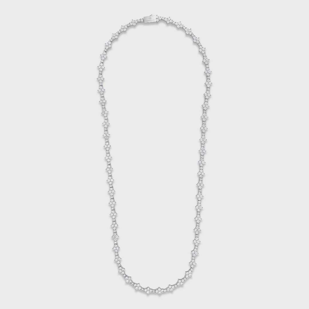 Women's Honeycomb Tennis Chain (Silver) - 6.5mm