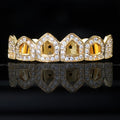 Hip Hop  Hollow CZ Grillz Bar Iced Edition