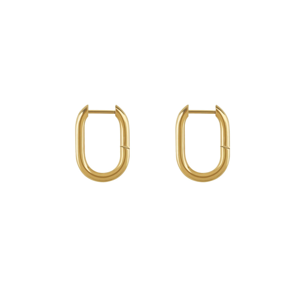 Paper Clip Hoop Earrings