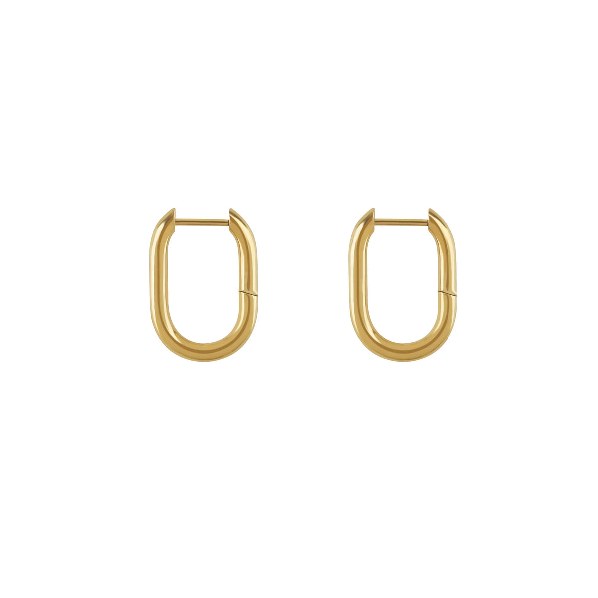 Paper Clip Hoop Earrings