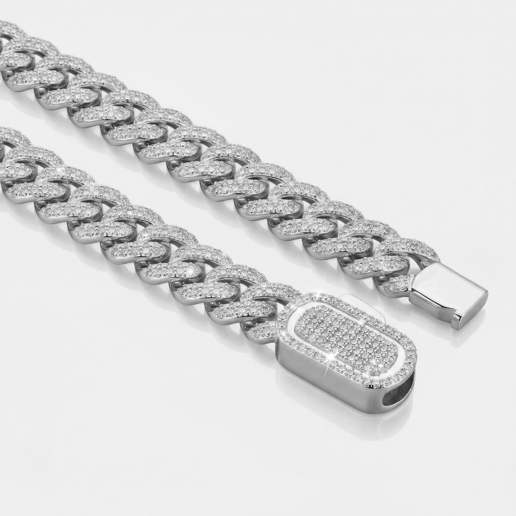 Iced Cuban Chain (Silver) 10mm