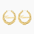 XOXO Name Hoop Earrings