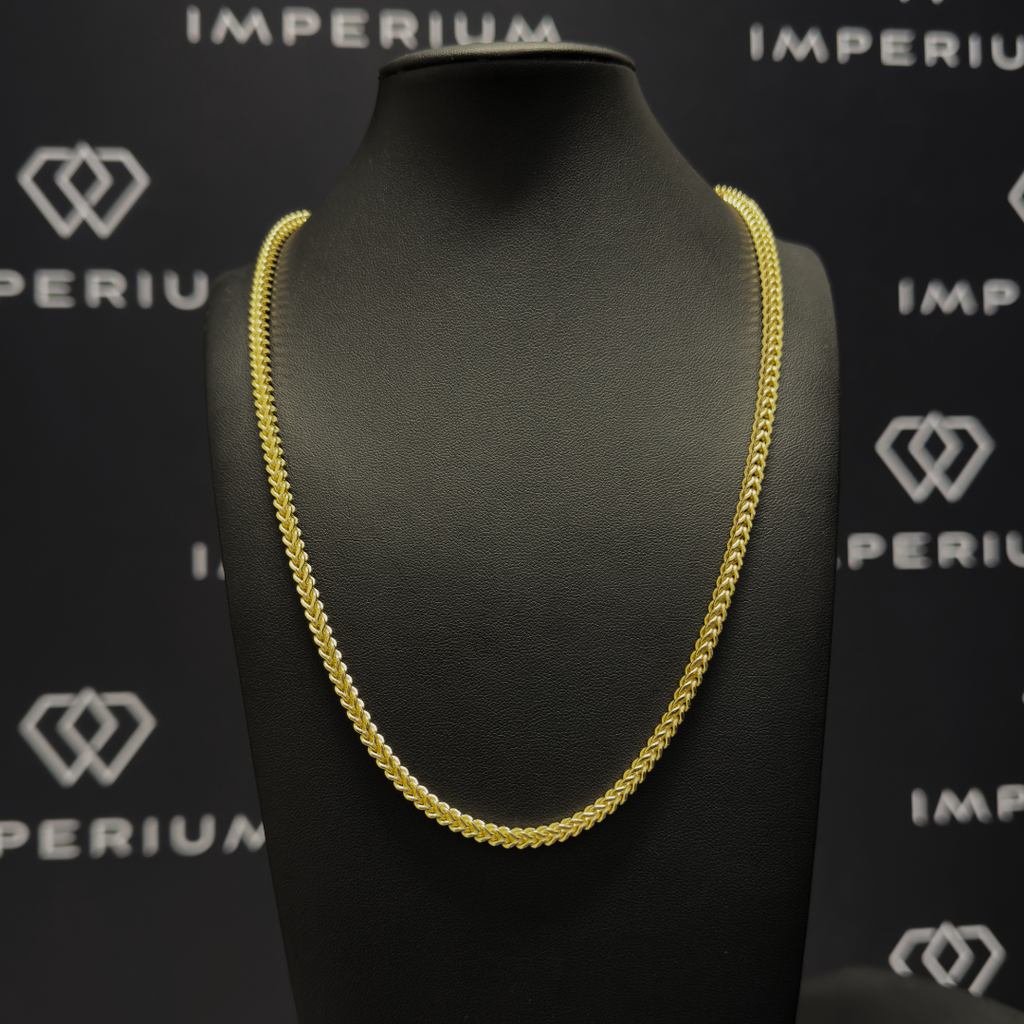 Solid Gold Franco Chain - 4mm