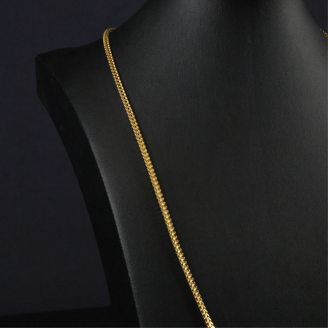 Solid Gold Franco Chain - 2.5mm