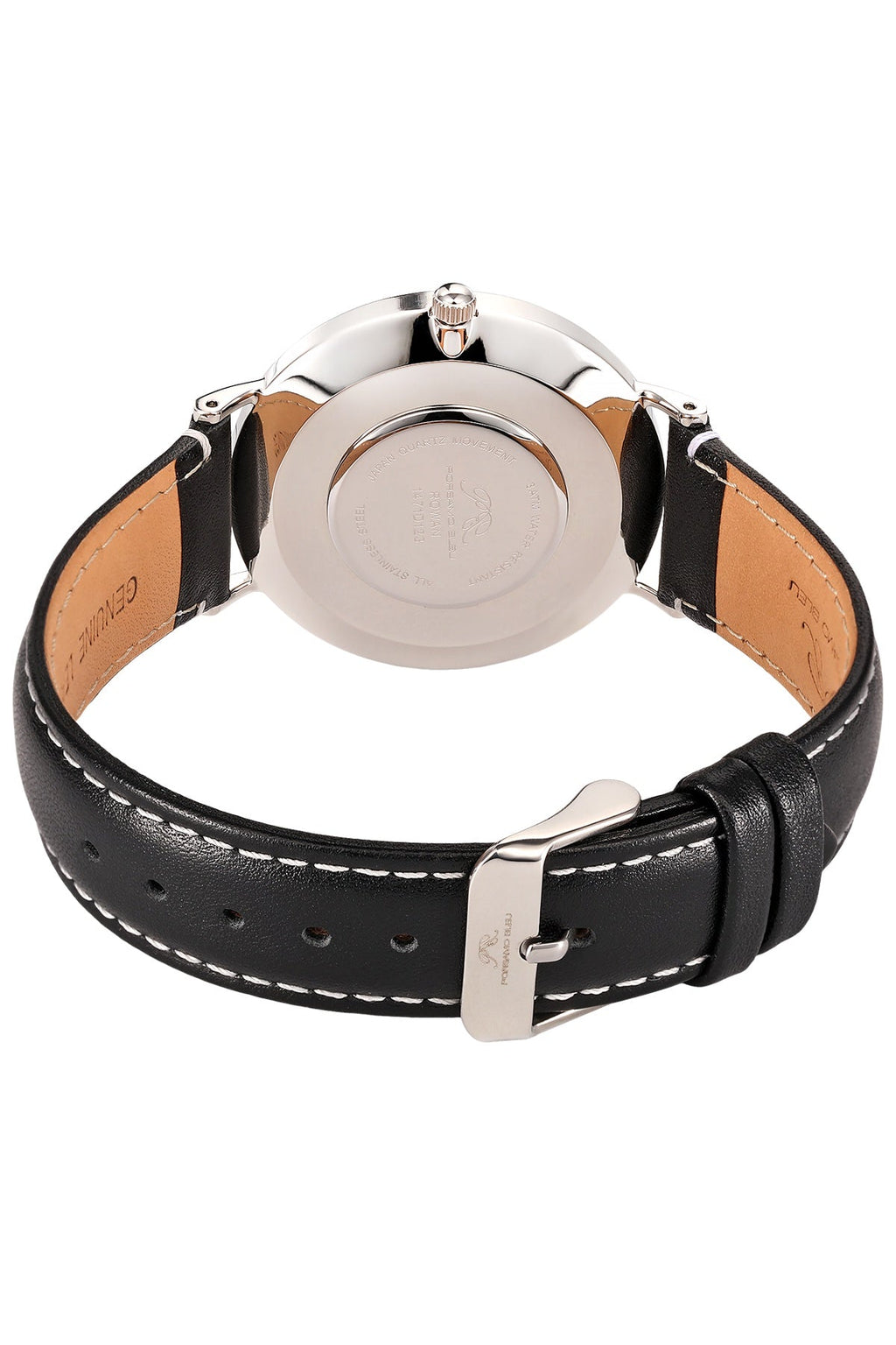 Porsamo Bleu Men's Rowan Genuine Leather Band Watch 1471DROL
