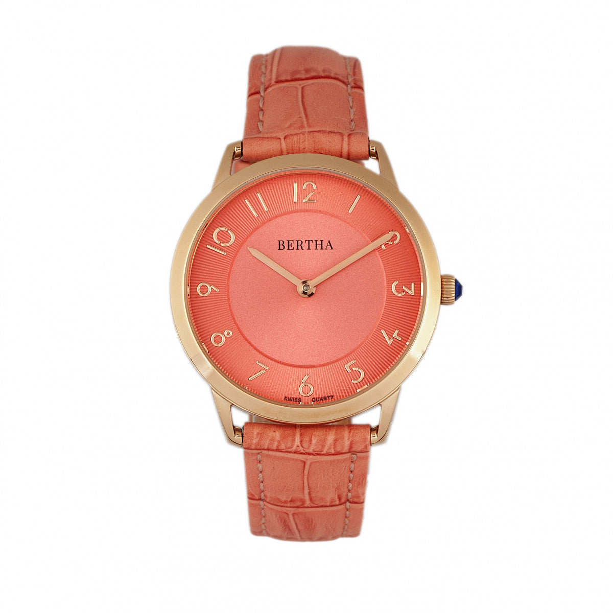 Abby Swiss Leather-Band Watch