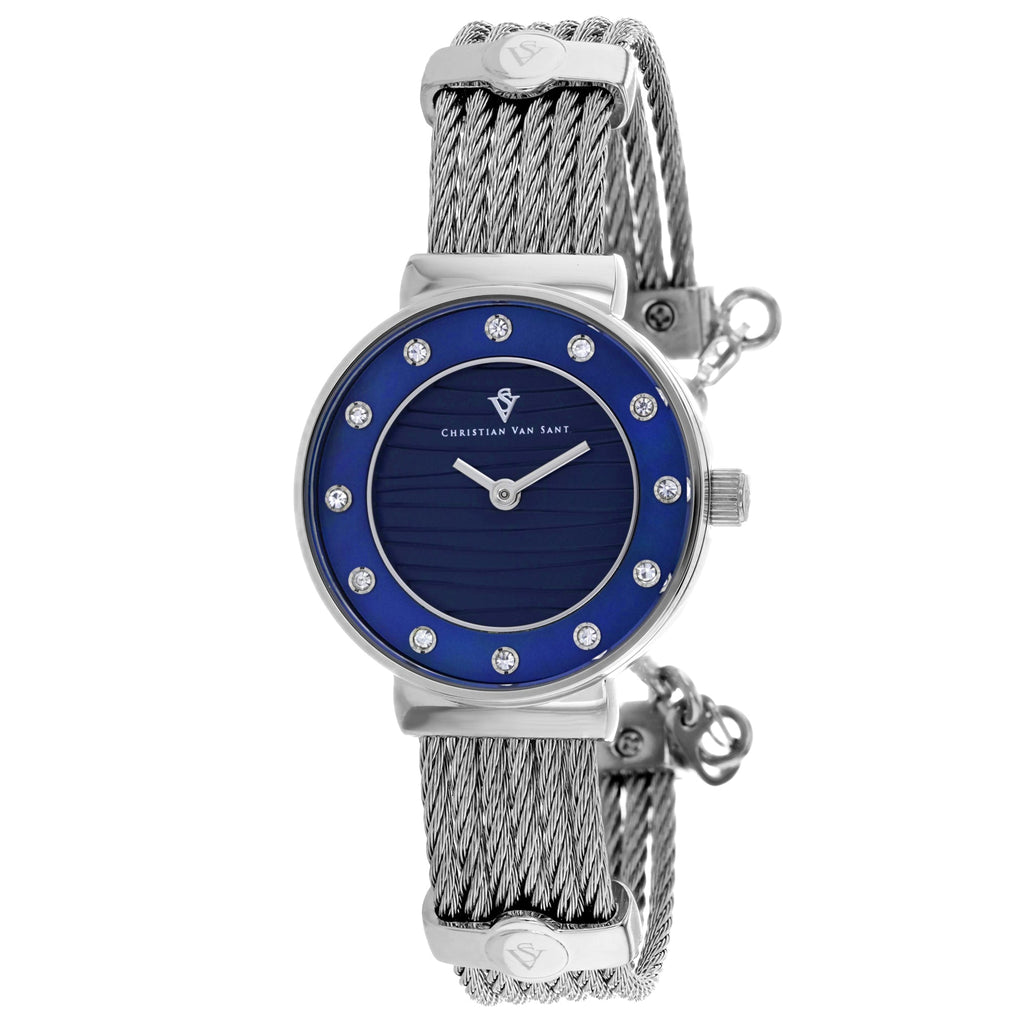 Christian Van Sant Women's Cavo Blue Round 28mm