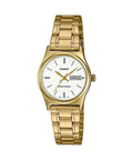 Casio Women’s Gold Stainless Steel Watch with White Dial - LTP-V006G-7BUDF