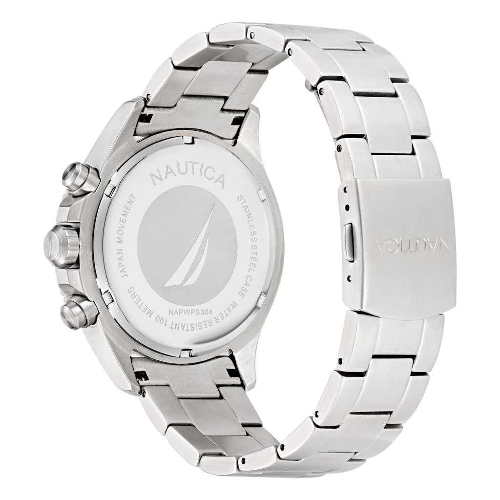 Nautica Westport Recycled Stainless Steel Chronograph Watch