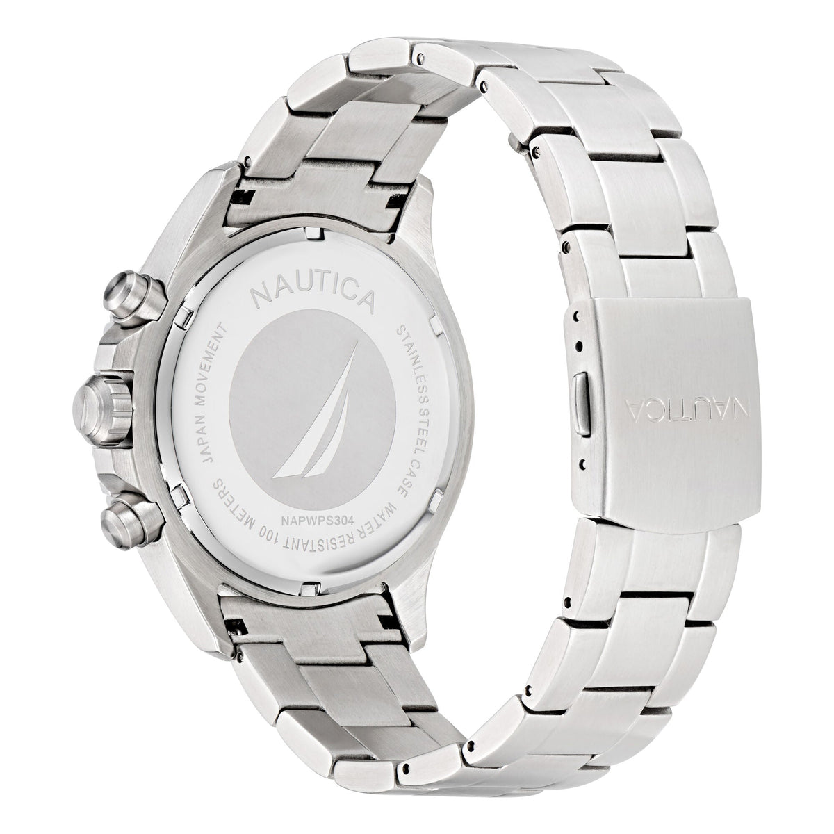 Nautica Westport Recycled Stainless Steel Chronograph Watch