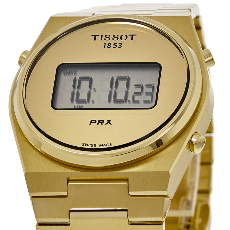 Tissot PRX Digital 35mm Quartz Yellow Gold Tone Steel Unisex Watch T137.263.33.020.00