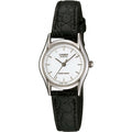 Casio Women’s Black Analog Watch with White Dial - LTP-1094E-7ARDF