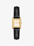 Petite Essex Gold-Tone and Crocodile Embossed Leather Strap Watch