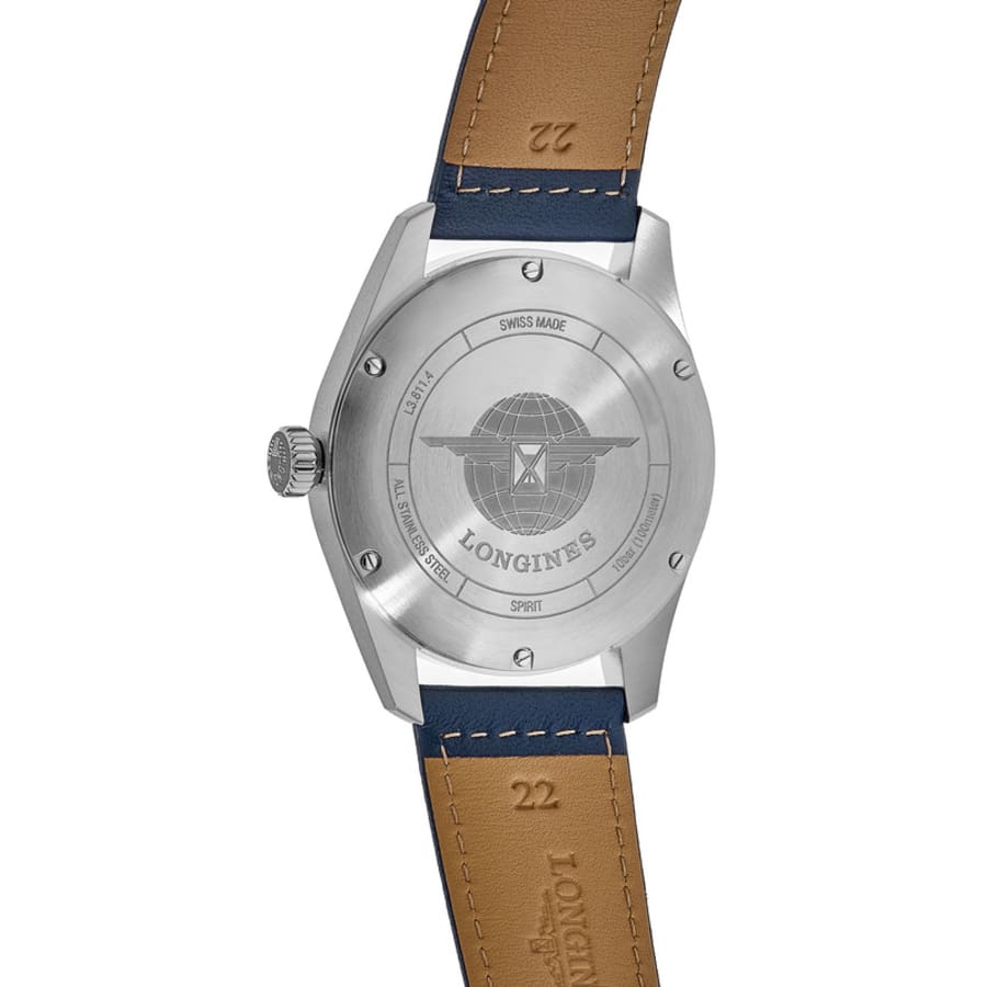Longines Spirit Blue Dial Leather Strap Men's Watch L3.811.4.93.0