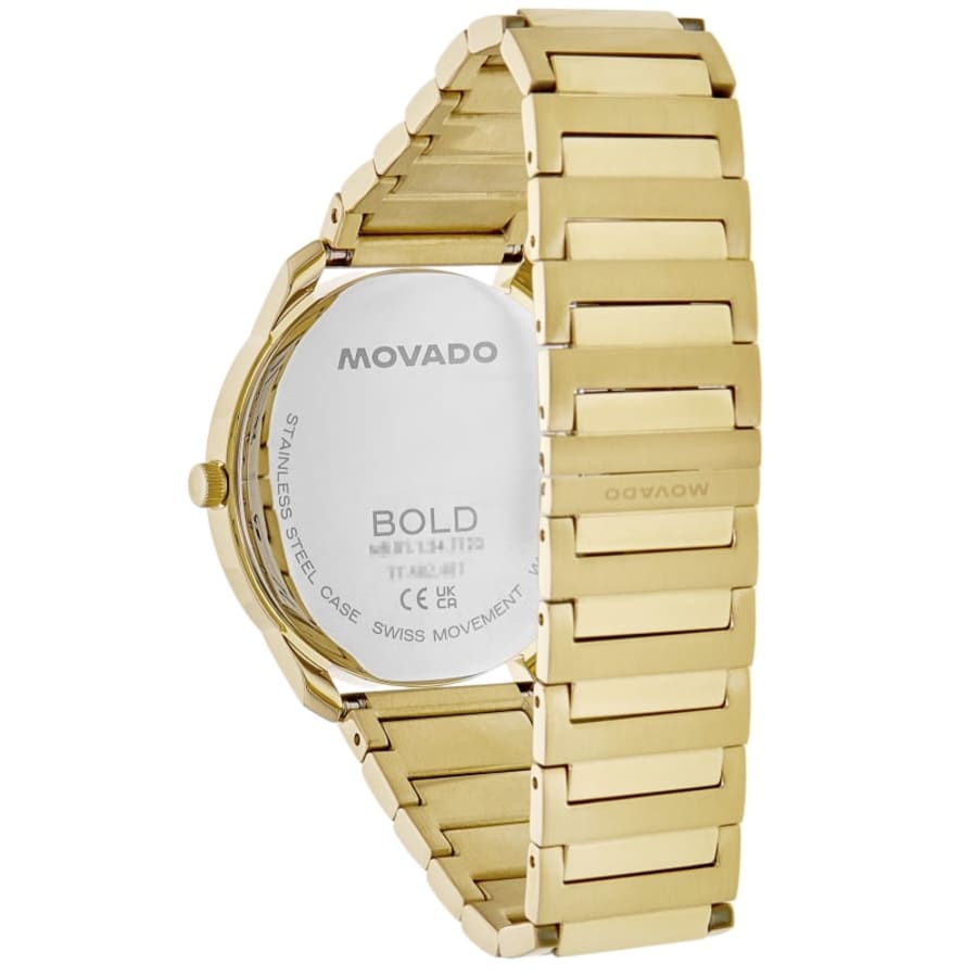 Movado Bold Classic Champagne Dial PVD Stainless Steel Men's Watch 3601313