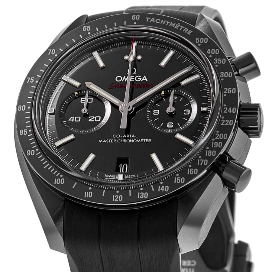 Omega Speedmaster Dark Side of the Moon Chronograph Black Dial Rubber Strap Men's Watch 310.92.44.51.01.004