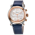 Chopard Happy Sport Chronograph Automatic Rose Gold Diamond Dial Leather Strap Women's Watch 278615-6001