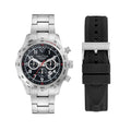 Nautica Nst Chronograph Recycled Stainless Steel And Silicone Watch Set