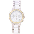 DKNY Women's Chronograph White Dial White Round 38mm
