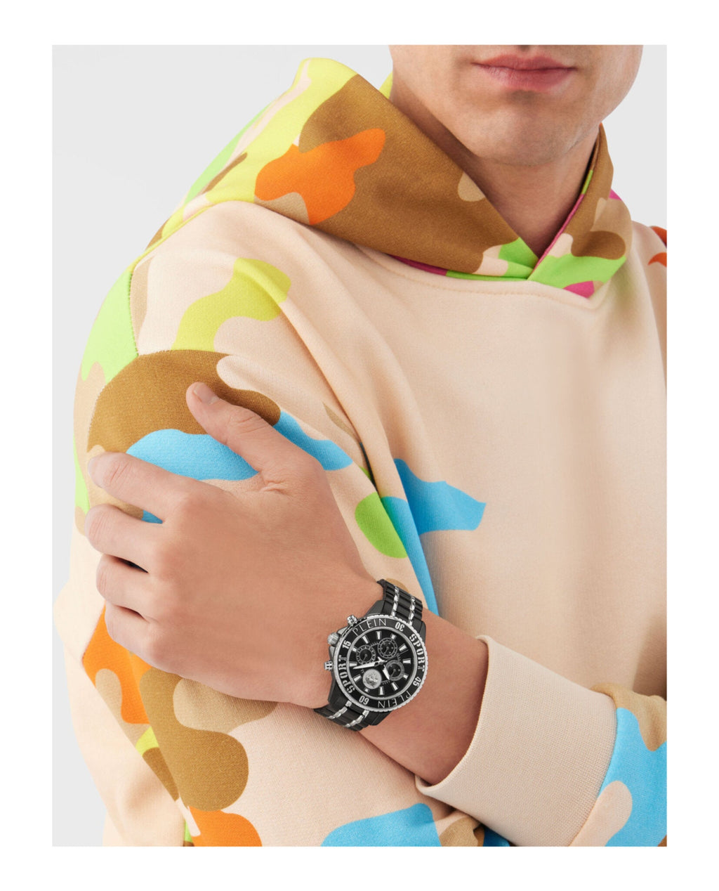 Glam Chrono Silicone Watch