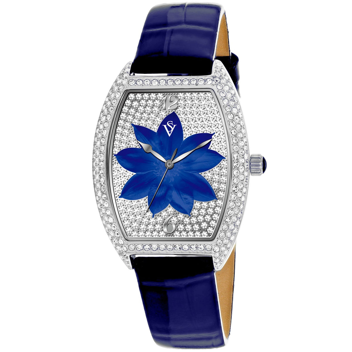 Christian Van Sant Women's Lotus Blue Dial Watch