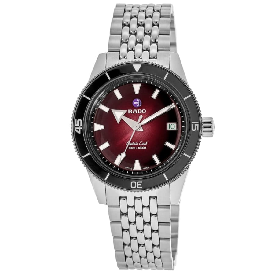 Rado Captain Cook Automatic Steel Burgundy Dial Men's Watch R32223408