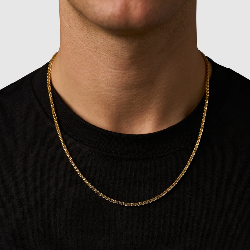Wheat (18ct Gold) 3mm | Sterling Silver