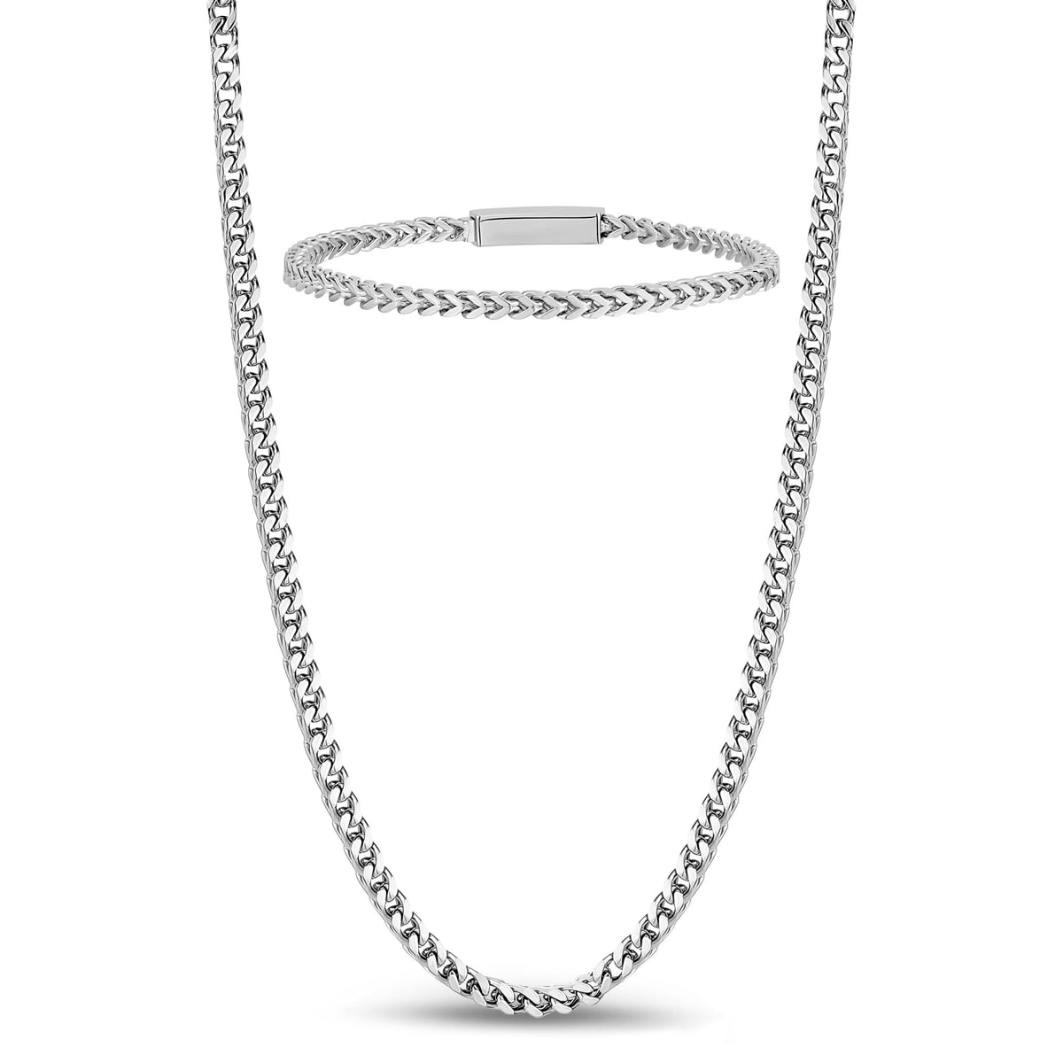 3mm Franco Set | Silver