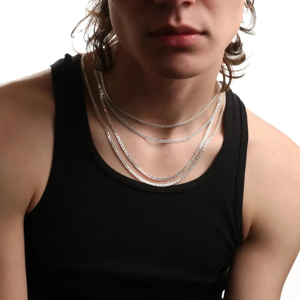 3MM STERLING SILVER MARINER CHAIN