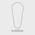 Women's Franco Chain + Bracelet (Silver) - 3mm