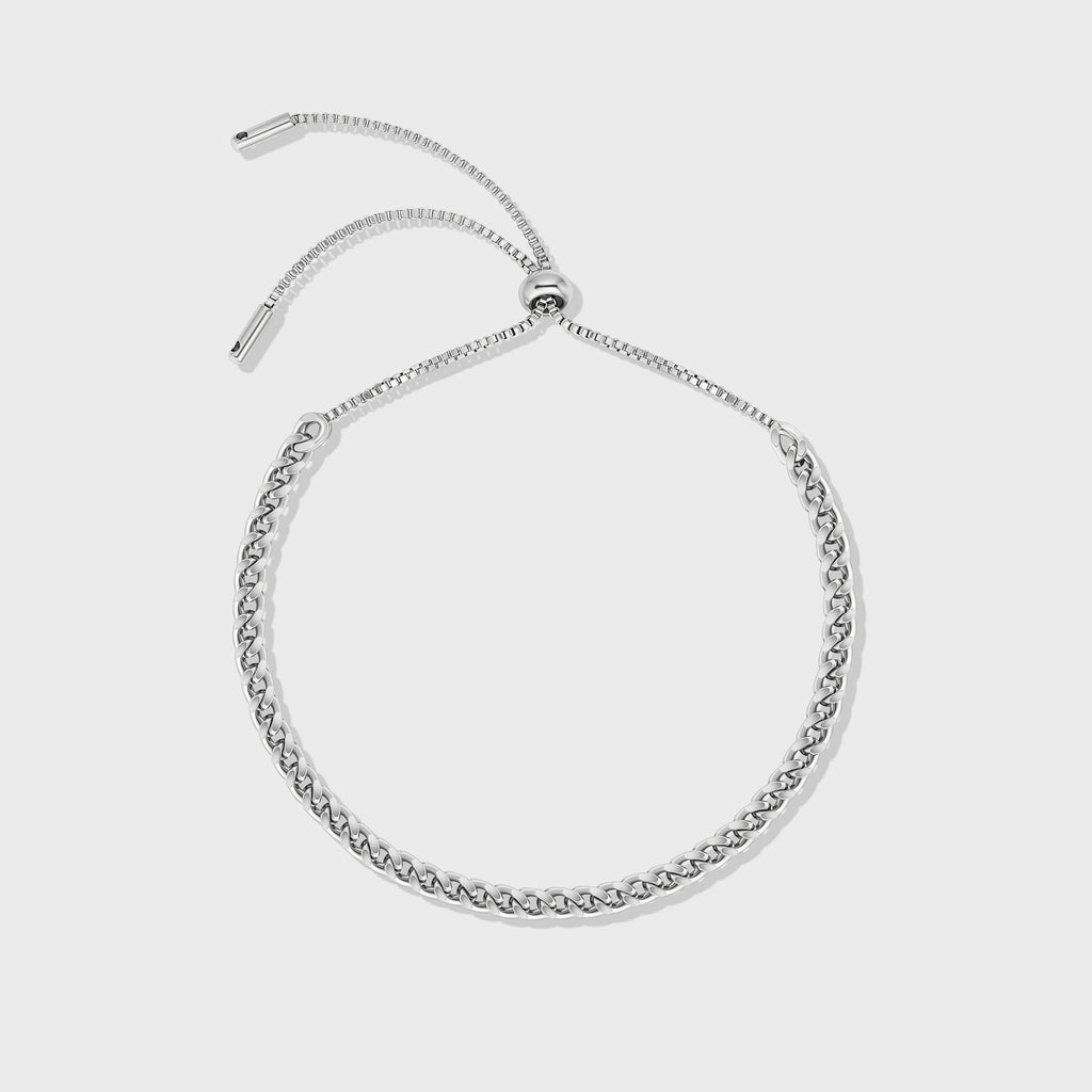 Women's Cuban + Franco Bracelet Stack (Silver)