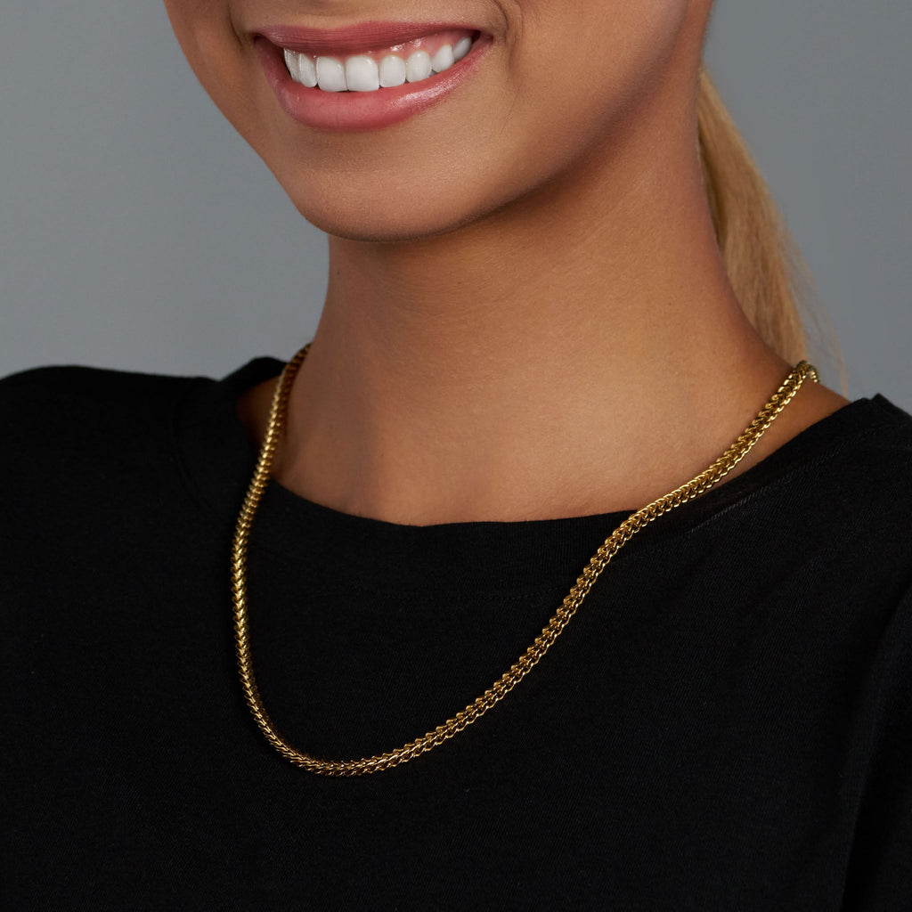 Women's Franco Chain (Gold) - 3mm