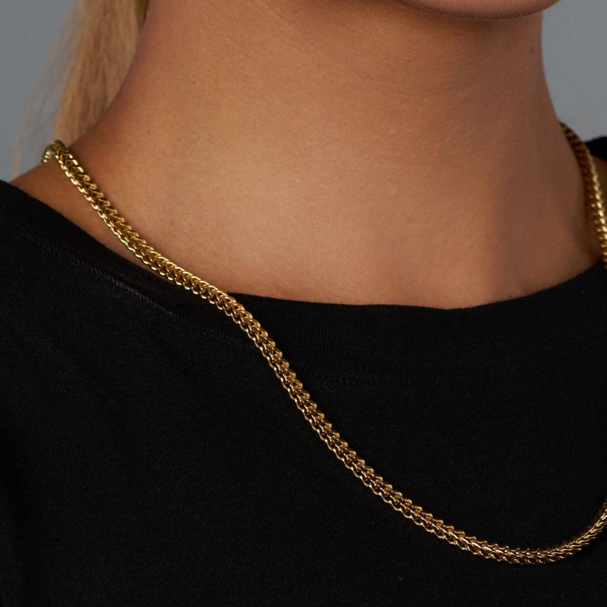 Women's Franco Chain (Gold) - 3mm