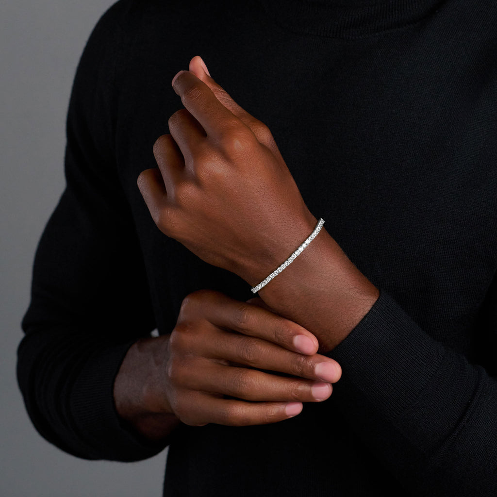 Tennis Chain + Bracelet (Silver) - 3mm