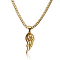 Pro Wing Pendant Necklace - 14K Gold Plated Stainless Steel