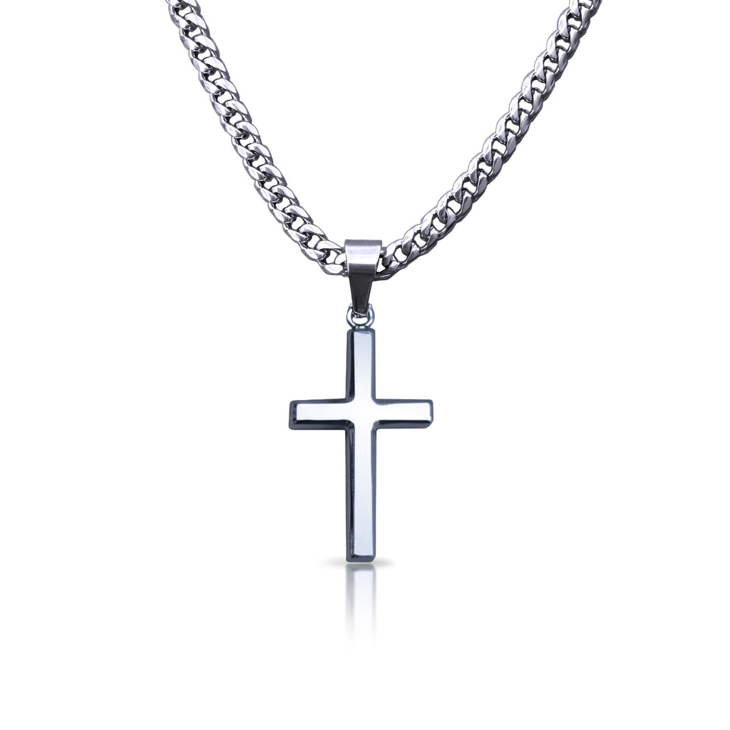 Pro Cross Pendant Necklace - Stainless Steel
