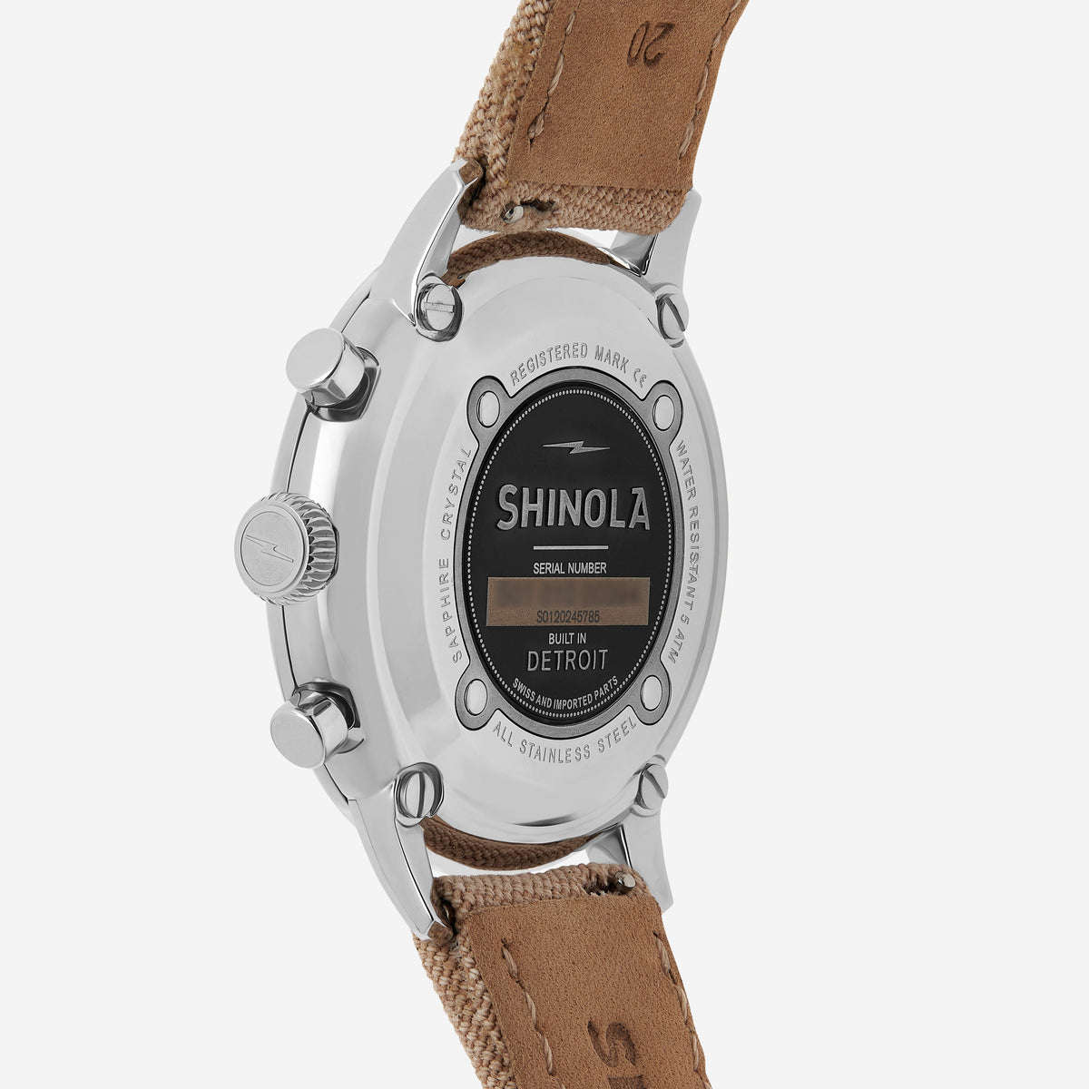 SHINOLA Detroit Men's The Traveler S0120245785 2 Eye Chronograph Watch