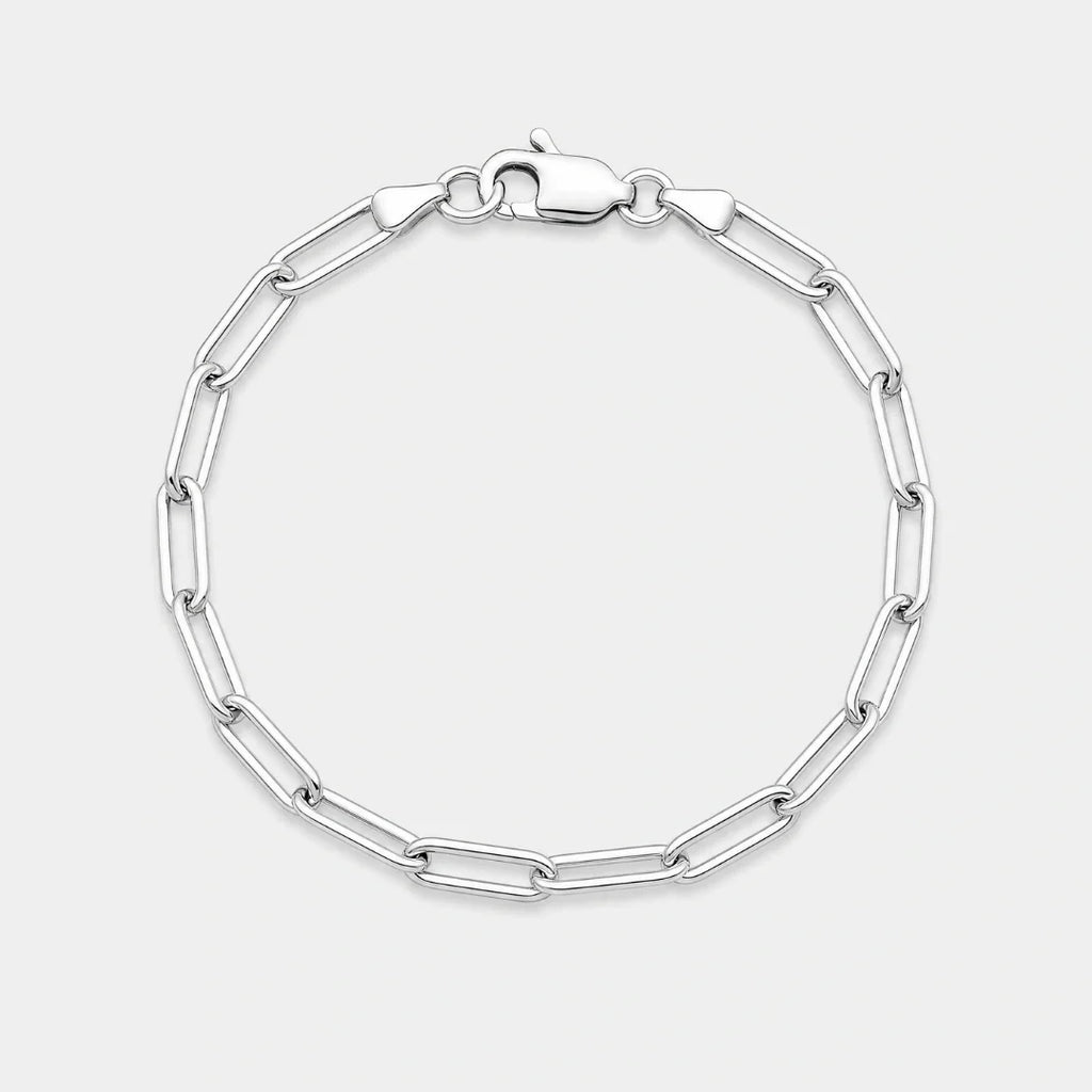 Women's Paperclip Bracelet (Silver) - 3mm