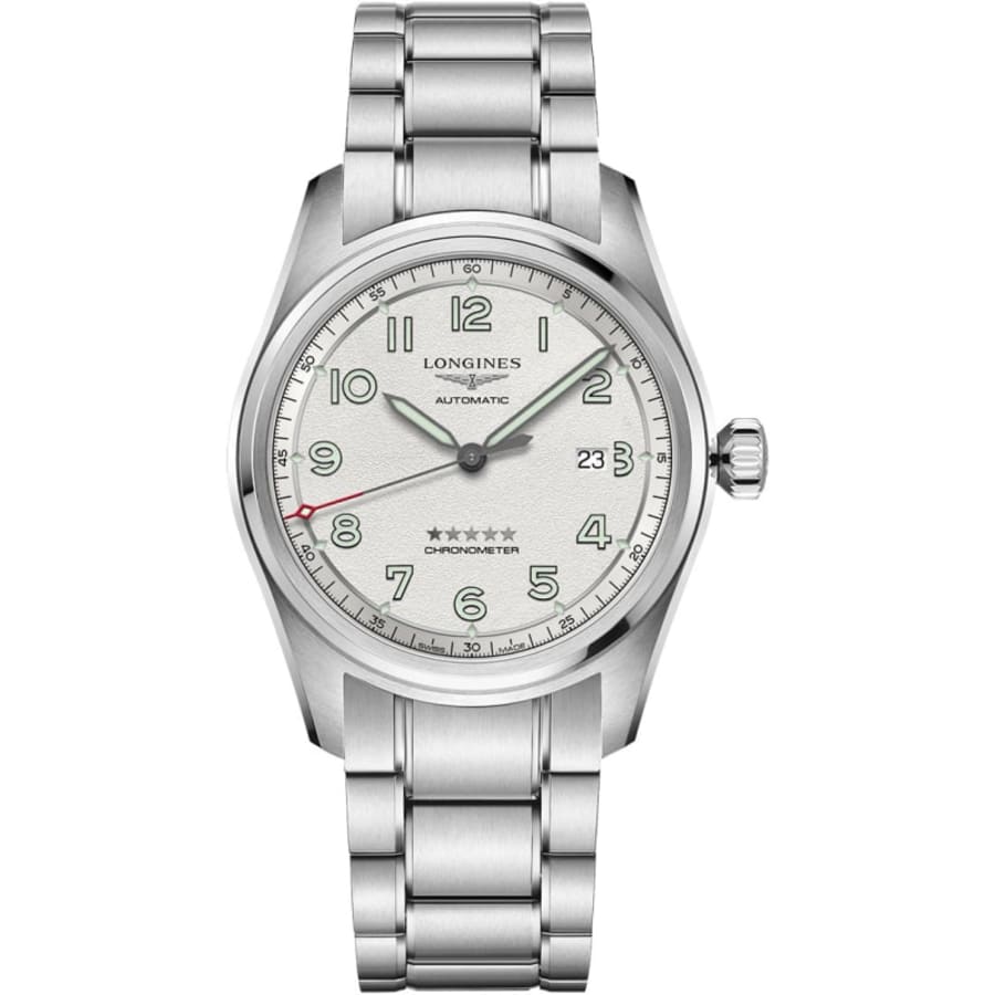 Longines Spirit Prestige Edition Silver Dial Steel Bracelet and Leather Straps Men's Watch L3.811.4.73.9
