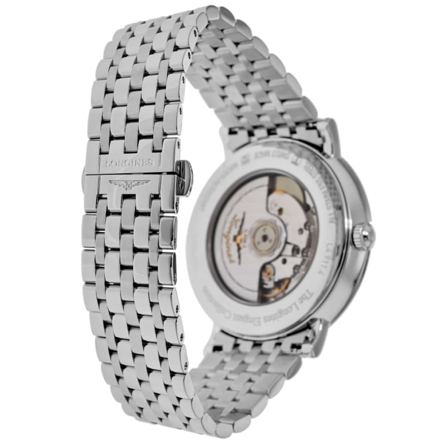 Longines Elegant Collection Silver Diamond Dial Steel Women's Watch L4.911.4.77.6