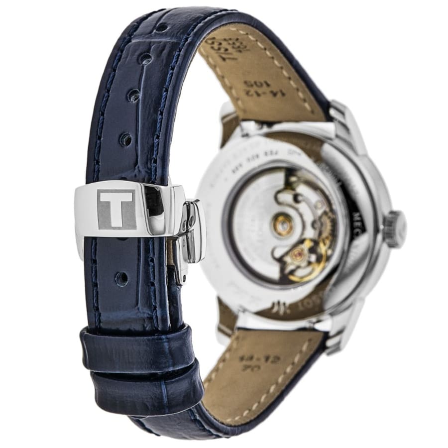 Tissot Le Locle Automatic Blue Diamond Dial Leather Strap Women's Watch T006.207.16.046.00