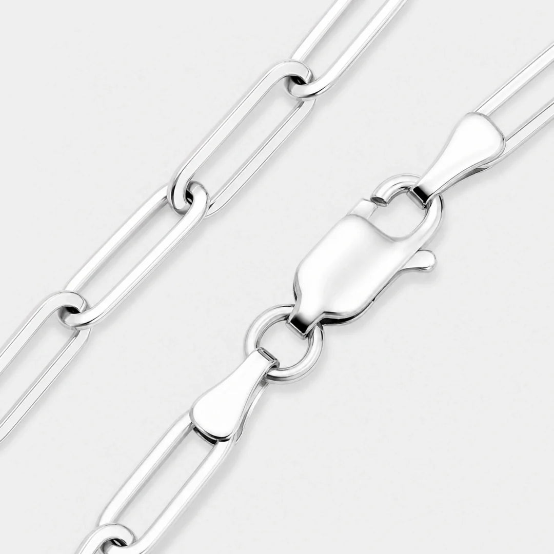 Paperclip Bracelet (Silver) - 3mm