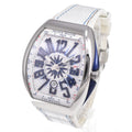 Franck Muller Vanguard Yachting Automatic Stainless Steel And Rubber Watch (Pre-Owned)