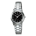 Casio Women’s Black Dial Stainless Steel Bracelet Watch - LTP‑1275D‑1A