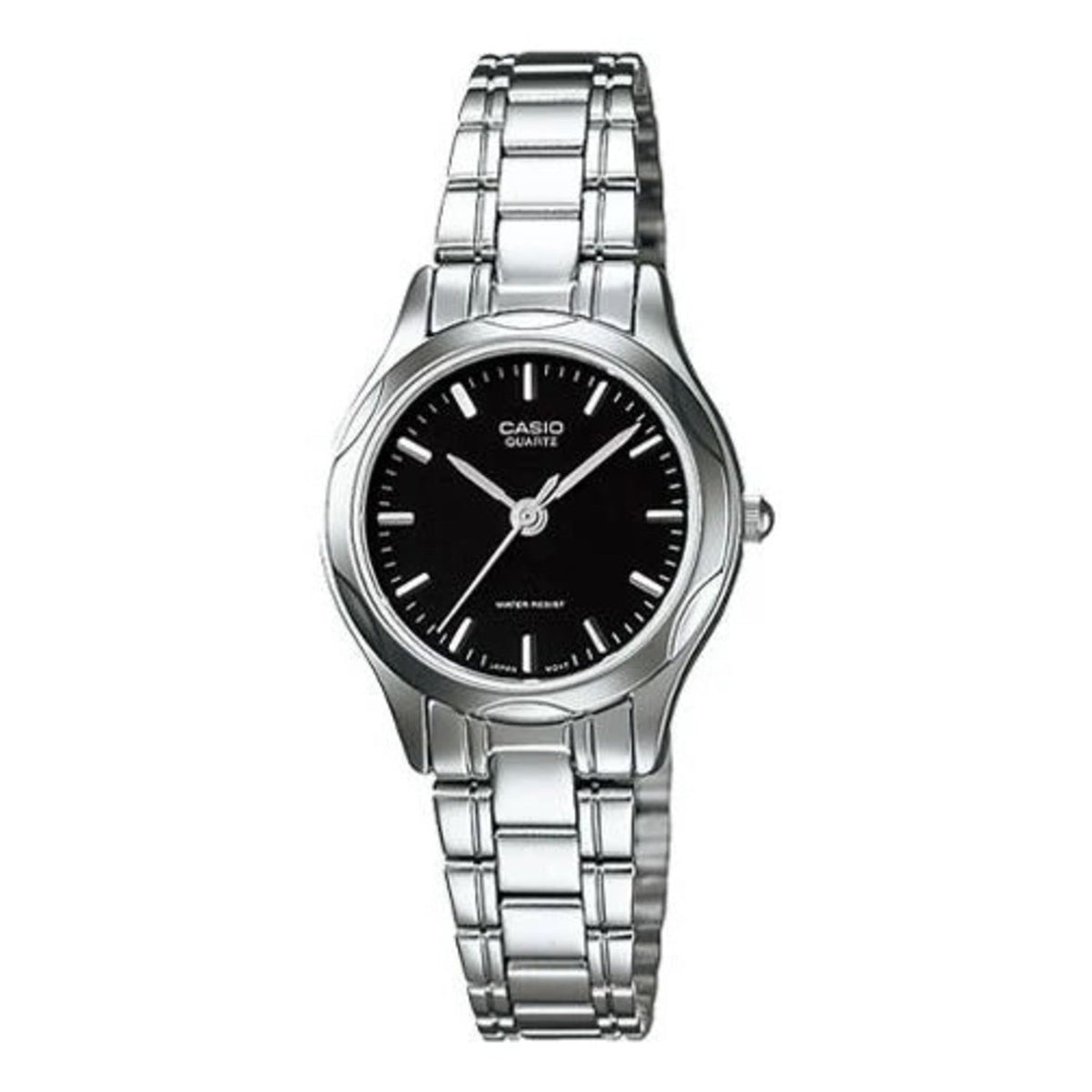 Casio Women’s Black Dial Stainless Steel Bracelet Watch - LTP‑1275D‑1A