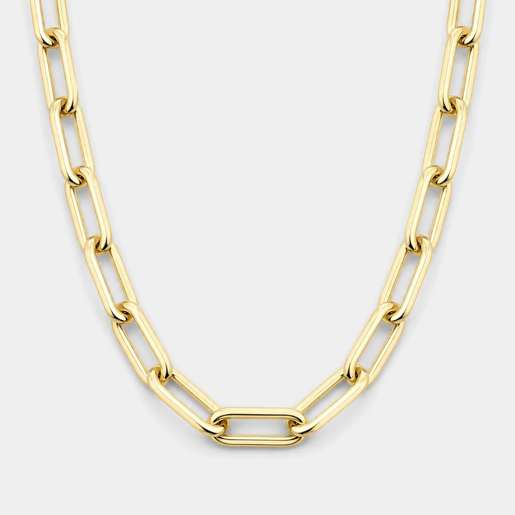 Paperclip Chain (Gold) - 6mm