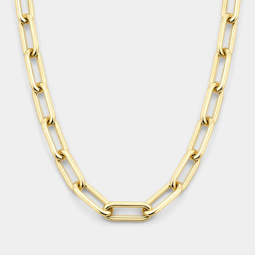 Paperclip Chain (Gold) - 6mm