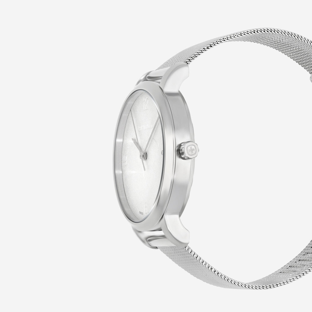WENGER Swiss Army Women's 01.1731.108 Metropolitan Donnissima Silver Dial Watch 38mm